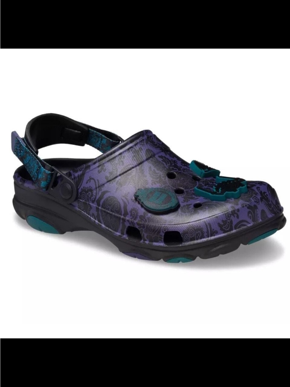 Disney x Crocs - Haunted Mansion Wallpaper Print clogs with gibbitz - Picture 4 of 11